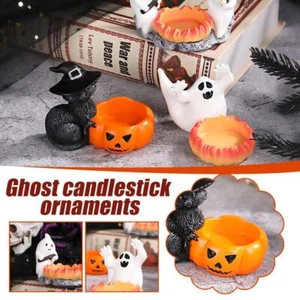 Jarrón de resina candelabro fantasma de Halloween decoración M3Y1 J4K1 I2T9 - Imagen 1 de 19