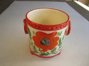 VTG Czech Erphila Art Pottery Vivid Colored Flower Pot Vase - Picture 1 of 6
