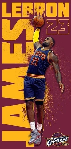 New Lebron James Dunk Cleveland Cavaliers Cavs NBA Beach Bath Pool Gift Towel 23 Cover