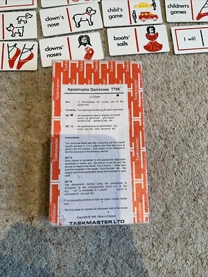 Taskmaster Apostrophe Dominos English Language Learning Aid (1986) - Image 1 of 2