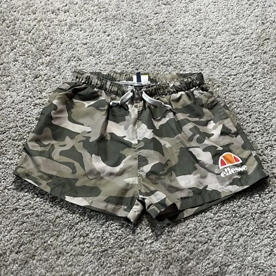 Ellesse Swim Shorts Unisex S Small Camo Pattern Drawstring Pockets Lightweight - Image 1 of 4