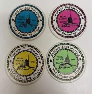 Lotto 4 tappi latte Pearl Harbor ingegneria nucleare POG Hawaii 1993 - Foto 1 di 2