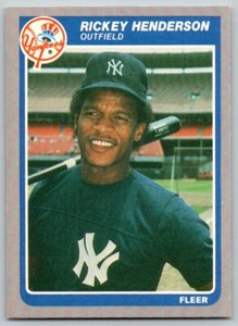 1985 Fleer Update Rickey Henderson New York Yankees #U-51