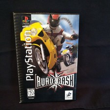 Road Rash Sony Playstation 1 Black Label Long Box PS1 NO MANUAL RARE! EA Games