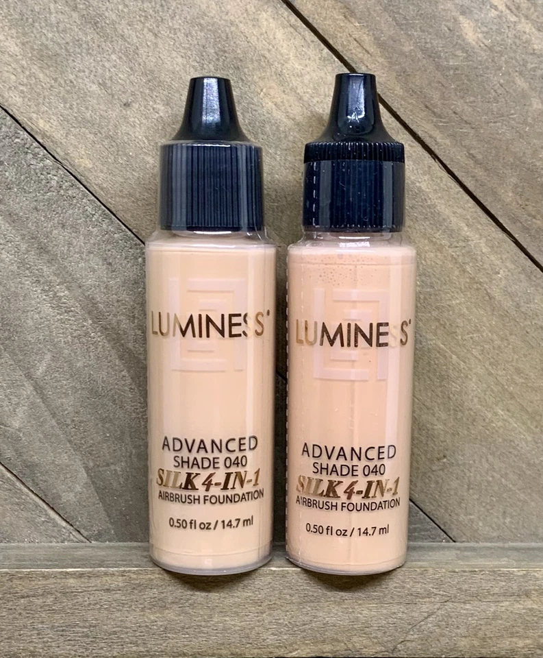 (2) Luminess Airbrush Silk 4-In-1 Shade 4 ADVANCED Foundations .50oz NEW/SEALED - Image 1 of 1