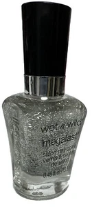 Wet n Wild Megalast Salon Nail Color #D289 SILVERATI New/Discontinued HTF - Picture 1 of 9