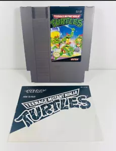 Teenage Mutant Ninja Turtles Nintendo NES Game + INSTRUCTIONS MANUAL BOOKLET - Picture 1 of 7