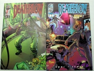 vntg 1994 Image DEATHBLOW #19-20 Choi~Lee pin-ups Cybernary Gen 13 Brothers arms - Picture 1 of 11
