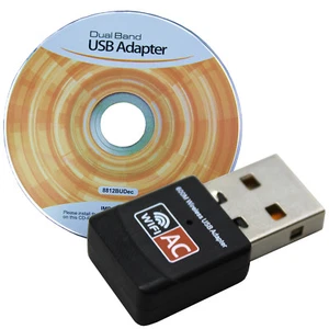 USB Dual Band Wifi Dongle 600Mbps 2.4GHz 802.11AC Wireless Network Adapter Mini - Picture 1 of 5