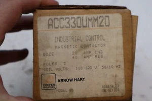 Arrow Hart ACC330UMM20 MAGNETIC CONTACTOR 50/60HZ - Picture 1 of 2