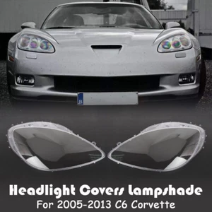 Par de cubiertas de lentes de repuesto para faros izquierdo + derecho para Corvette C6 2005-2013 - Imagen 1 de 10