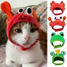Pet Costume Crab Lobster Frog Hat For Cat Puppy Hat Dog Cap Party Photo Prop