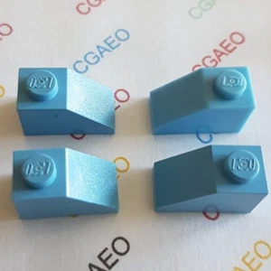 4 X Lego 3040 Slope 45 2 x 1 - MEDIUM BLUE - Imagen 1 de 1