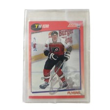 Tim Kerr Flyers Hockey Card Nhl 1991-1992  Autographed Philadelphia Signature 