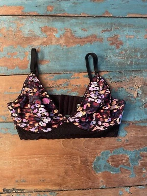 Sujetador bralette Free People con aros ribete de encaje estampado floral multicolor 32DD NUEVO SIN ETIQUETAS Foto 1 de 4