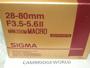28-80mm F3.5-5.6 SIGMA ASPHERICAL AF ZOOM LENS for PENTAX MANUAL & AUTOFOCUS