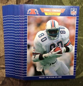1989 Pro Set #214 Ferrell Edmunds “Correct Spelling” Variation Lot x36 NM/MT+ - Picture 1 of 2