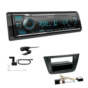 Kenwood Digital Autoradio DAB Bluetooth für Seat Exeo anthrazit ohne Canbus - Bild 1 von 5