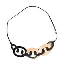 HERMES Collier Mix Chaine dAncre necklace buffalo horn #723