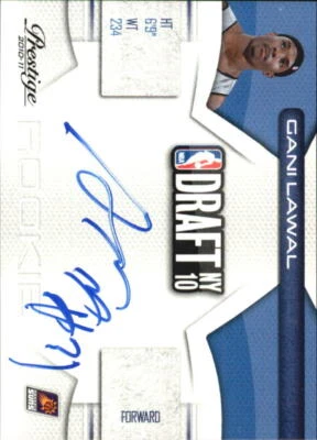 2010-11 Prestige NBA Draft Class Signatures #35 Gani Lawal Auto /299 - NM-MT - Image 1 of 2