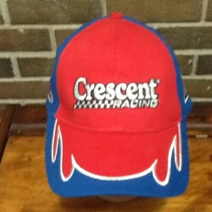 CRESCENT RACING RED & BLUE BASEBALL CAP NWOT COOPER TOOLS NEW RED HORSE - Picture 1 of 5
