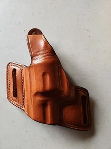 Bianchi #5 "Black Widow" Brown Leather L-Hand Belt Holster 0811 - Picture 1 of 3