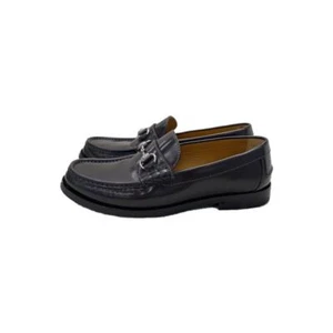 Used Gucci 776660 Brown Leather Loafers UK7.5 US8.5 Dress Shoes Italy Auth - Picture 1 of 6