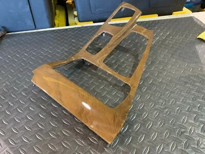 BMW 2011-2016 F10 F11 CONSOLA CENTRAL DELANTERA CUBIERTA DE MADERA BEIGE CENIZA OEM 59K Foto 1 de 4