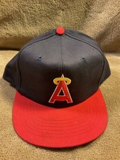 Vintage CALIFORNIA ANGELS Baseball Cap Hat Mesh Snapback Annco - NWOT