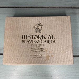 VINTAGE 1960 HISTORICAL PLAYING CARDS FOURNIER MADE IN SPAIN EXPLORERS