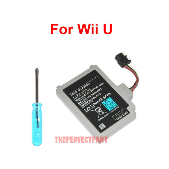 6600mAh High Capacity Battery for Nintendo Wii U Gamepad Rechargeable Long  Lasting Battery, Fix Dead Power