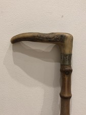 antler stick walking handle