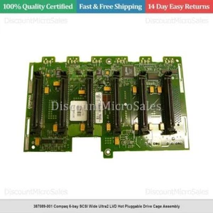 387089-001 Compaq 6-bay SCSI Wide Ultra2 LVD Hot Pluggable Drive Cage Assembly - Picture 1 of 1