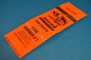 DAM KORNER #1 Coffee Shop Fishing Supplies MATCHCOVER Vintage LAKE ISABELLA CA - Picture 1 of 5