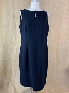 Due Per Due Women's Black Sleeveless Sheath Dress * Size 12 - Bild 1 von 4