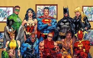 64649 Justice League Super Hero Wall Decor Print Poster - Picture 1 of 7