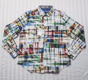 ROBERT GRAHAM Men's MOLLEY Linen-Cotton Classic-Fit Woven Shirt RS231017CF-102 - Picture 1 of 15