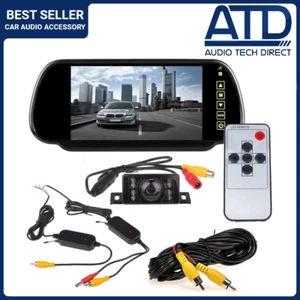 Monitor Reverse Camera Kit Wireless Interior Mirror Fiat Ducato Ford Transit LCD - Bild 1 von 11