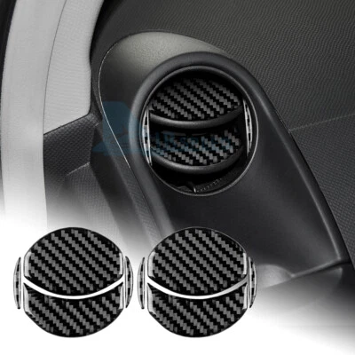 For Toyota Yaris 2006-2011 Carbon Fiber Side Air Vent Outlet Panel Cover Sticker - image 1 of 4