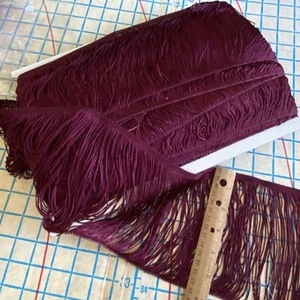 BTY 6" Chainette Loop Fringe Eggplant Purple Dancewear Lamps - Picture 1 of 4