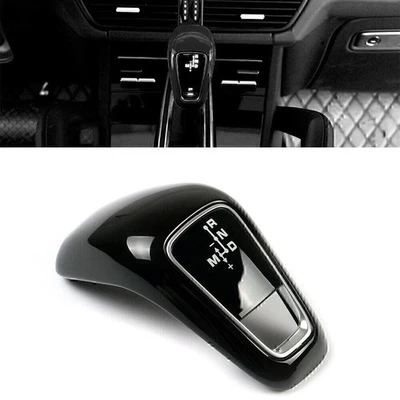 1 Stück Schwarz ABS Schaltknauf Abdeckung Trim Für Porsche Cayenne 2018-2021 - Image 1 of 2