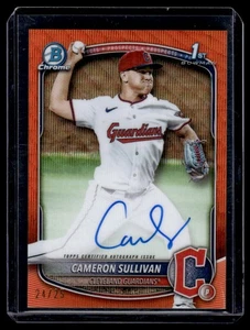 2025 Bowman Chrome Prospect Orange Refractor Cameron Sullivan Auto 24/25 - Picture 1 of 2