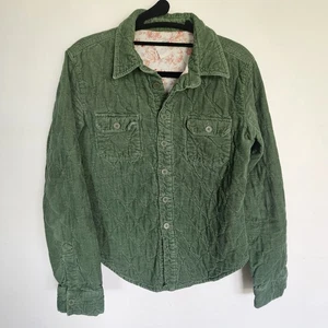 Anthropologie Odille Women’s Green Corduroy Button Down Jacket Size 8 - Picture 1 of 12