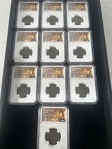 SASA (10) TIBET Copper Sho Era 1918-1928 Tibetan Bronze Coin Snow Lion Ngc - Picture 1 of 6