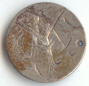 Love Token on an Early Capped Bust Dime, Letters Y A C - Picture 1 of 2