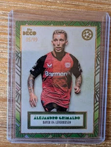 2024 Topps Deco UEFA Champions League Alejandro Grimaldo Bayer Leverkusen #/99 - Imagen 1 de 2