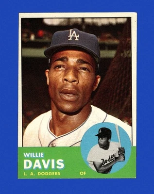 1963 Topps Set-Break #229 Willie Davis como nuevo *GMCARDS* Foto 1 de 2