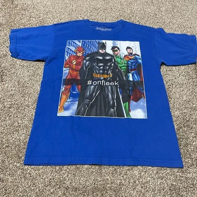 Camiseta Liga de la Justicia Niños XL Batman Flash Superman Linterna Verde En Fleek Foto 1 de 4