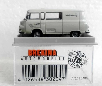 Brekina 30204, Barkas B 1000 Halbbus "Schulspeisung" Rat der Stadt Teterow, TD - Bild 1 von 2