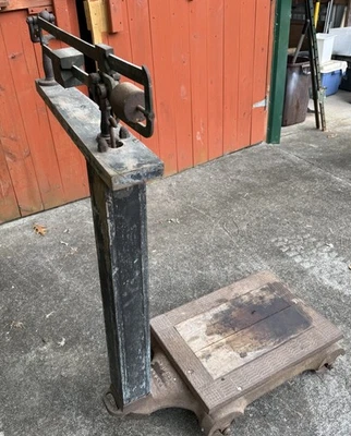 Vintage Scale Stimpson  600 lbs  Floor Scale - Image 1 of 4